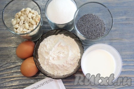 Подготовить продукты для торта с кремом из творожного сыра