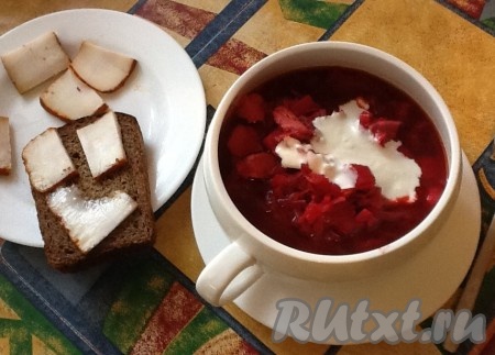 Борщ с фасолью