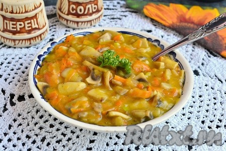 Рецепт грибной подливы из шампиньонов