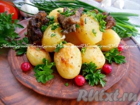 Баранина с картошкой в духовке