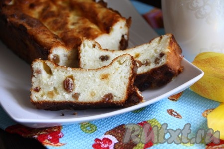 Творожная запеканка с манкой и крахмалом