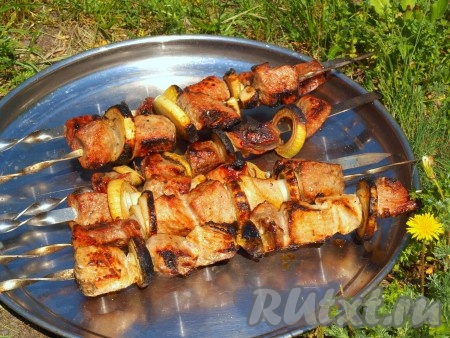 Рецепт шашлыка в гранатовом соусе