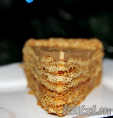 Медовый торт со сгущенкой