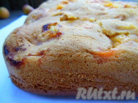 Поставьте форму в духовку. Так как у меня стеклянная форма, то ставлю я её в холодную духовку. Если Вы используете обычную форму, тогда духовку разогрейте заранее до 180 градусов. Выпекайте шарлотку с абрикосами 35-40 минут. Для того чтобы проверить готовность, проколите выпечку сухой деревянной шпажкой, если после прокола шпажка останется сухой, без следов теста, значит шарлотка готова. Достаньте форму с готовым пирогом из духовки, охладите в форме, затем по краям проведите ножом (или используйте лопатку) и осторожно переверните на блюдо. Дайте вкусной, аппетитной шарлотке с абрикосами полностью остыть.