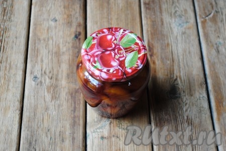 Очень вкусное персиковое варенье дольками готово.
