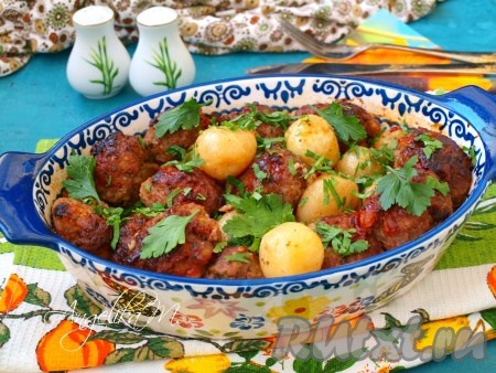 Котлеты с картошкой в духовке