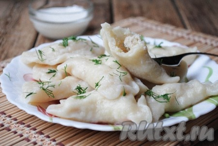 Вареники с мясом и картошкой