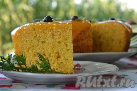 Морковный кекс в мультиварке