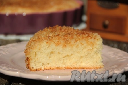 Кокосовый пирог со сливками