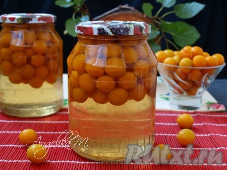 Алыча в сиропе на зиму