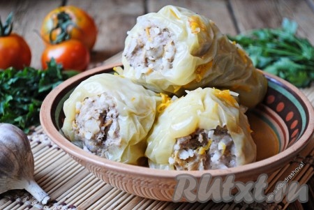 Как заморозить перец, фаршированный мясом и рисом