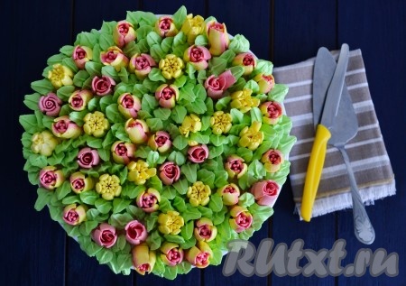 Белково-масляный крем для украшения торта