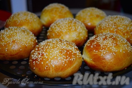 Булочки для гамбургеров с кунжутом