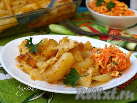 Картошка с яйцом в духовке