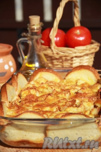 Рецепт хлебной запеканки
