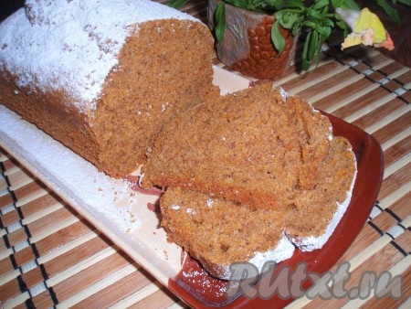Морковный кекс с имбирем