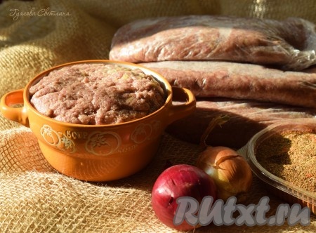 Рецепт фарша для заморозки 