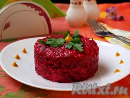 Салат из свеклы и картофеля