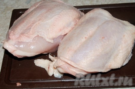 Приготовить куриные грудки.