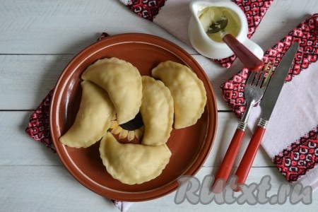 Вареники с картошкой на пару