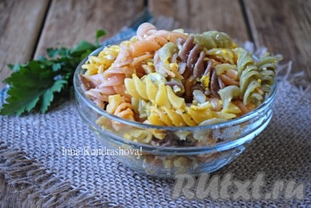 Макароны, жареные с яйцами