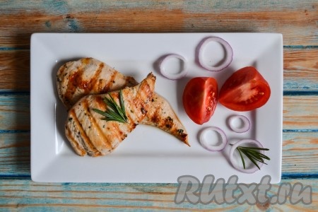 Куриное филе на сковороде гриль