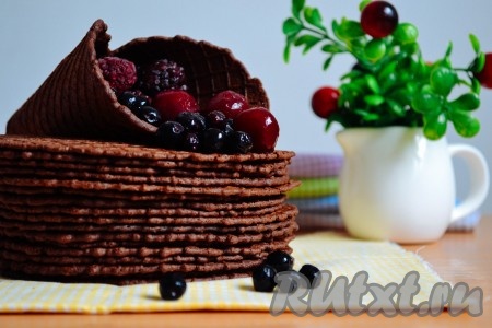 Шоколадные вафли в вафельнице