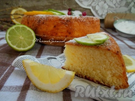 Шарлотка с лимоном