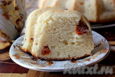 Кекс с творогом и курагой