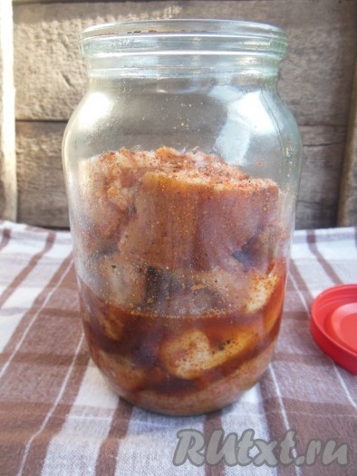 Через 5 дней сало выглядит вот так (как на фото).