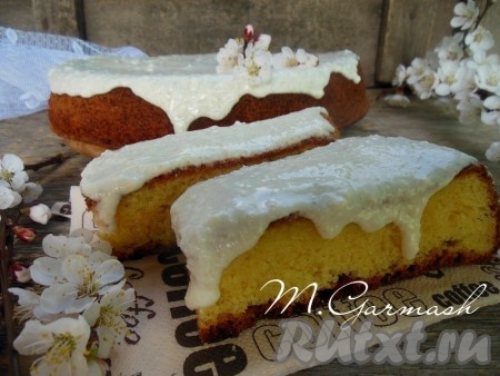 Шарлотка с творогом в духовке