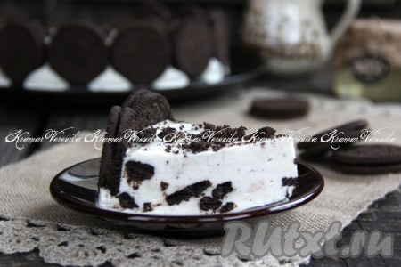 А вот и чизкейк в разрезе.
