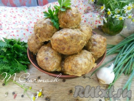 Котлеты из куриного и свиного фарша в духовке