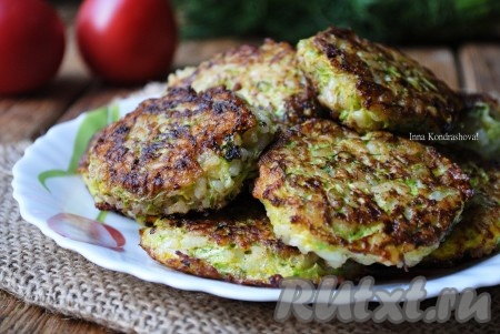 Котлеты из кабачков и риса