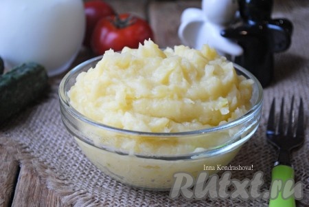 Пюре из картофеля и кабачков