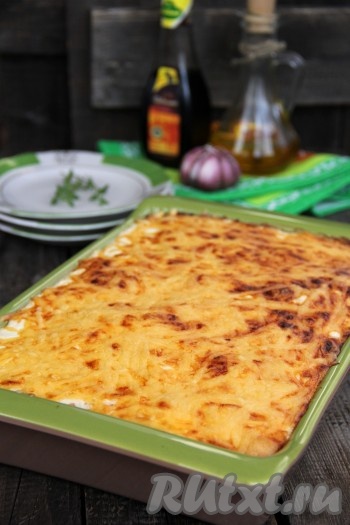 Запеканочка покроется золотистой корочкой.
