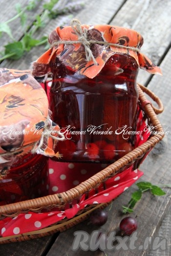 Компот из крыжовника с мятой на зиму