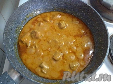 Наша баранина по-индийски Rogan josh готова.
