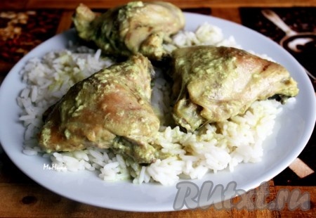 Курица в кокосовом молоке в духовке
