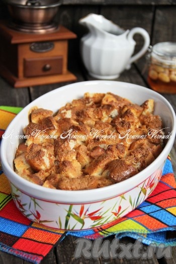 Пудинг из черствого белого хлеба