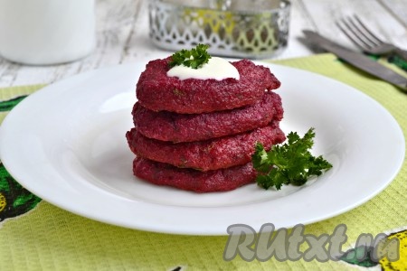 Свекольные котлеты в духовке