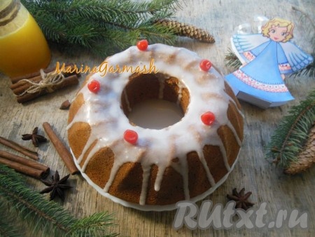 Постный кекс с мёдом