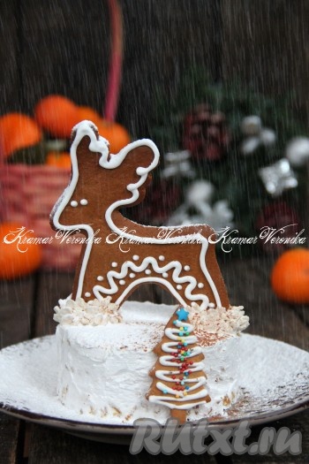 Торт из шариков из сухих завтраков без выпечки