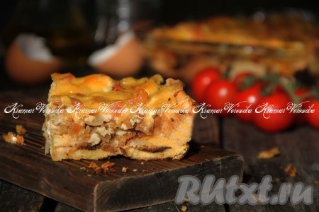 Пирог из батона в духовке