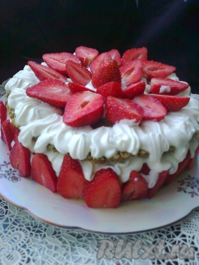 Вот такой замечательный и вкусный торт у нас получился