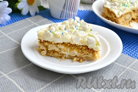 Торт "Пломбир" без духовки