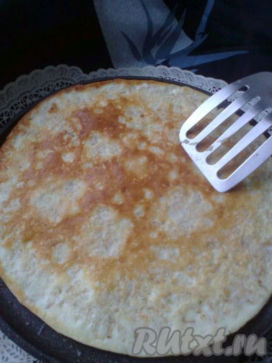 Переворачиваем блин.