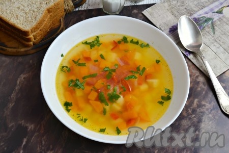 Суп с тыквой и картофелем