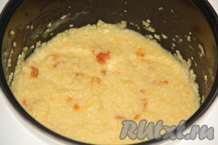 Готовую кашу подать к столу.