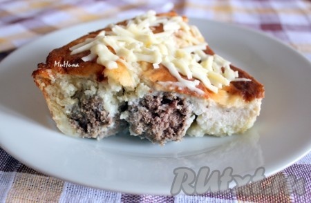 Картофельная запеканка с мясными шариками
